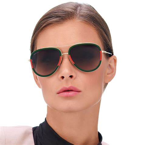 gucci red green sunglasses|gucci gg0062s sunglasses.